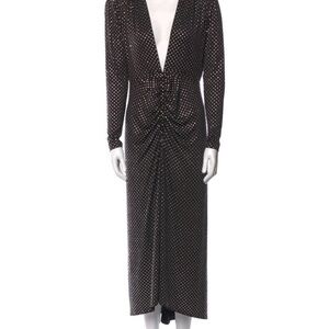 Veronica Beard Midi Long Sleeve Dress With Crystal Details
